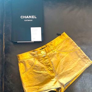 Chanel Gold Shorts